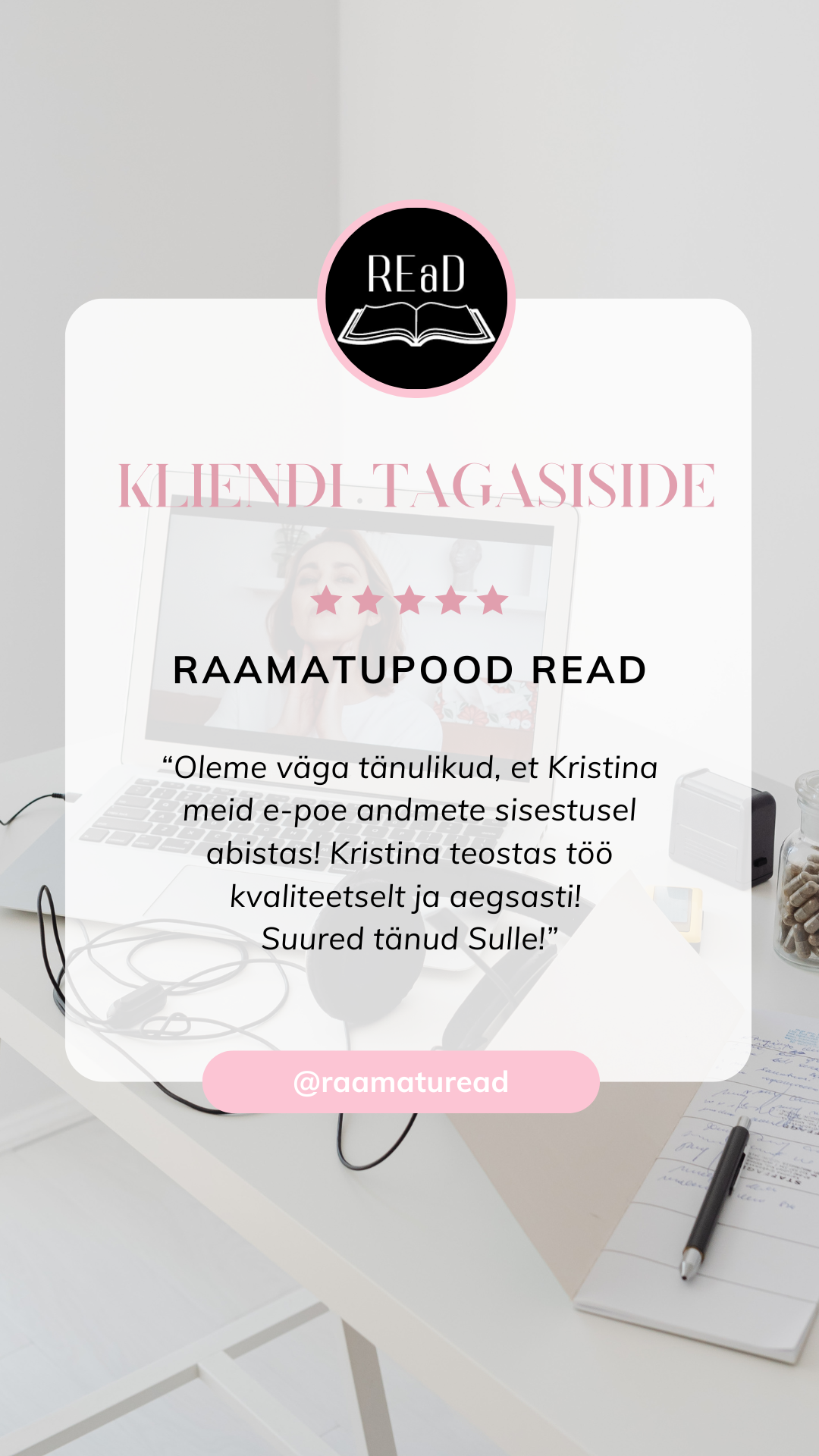 raamatupood read, tagasiside, andmesisestamine, virtuaalne assistent